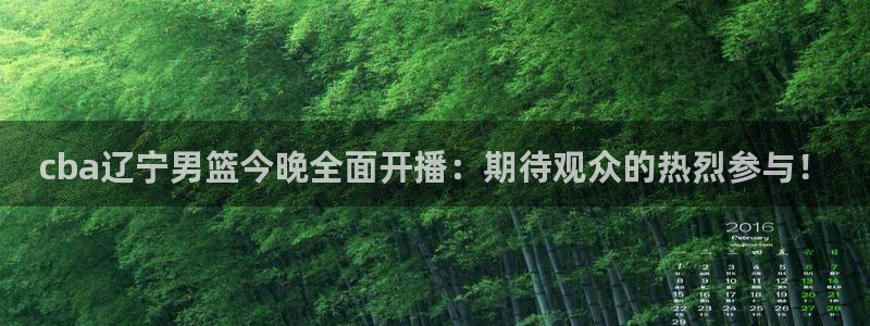 看球吧jrs低调直播：cba辽宁男篮今晚全面开播：期待观众的热烈参与！